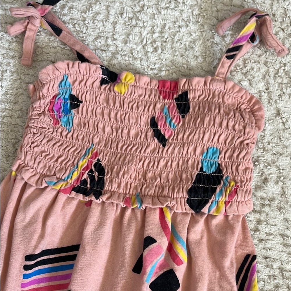 Pride Kids' Sleeveless Abstract Rainbows A-Line Dress - Picture 5 of 7